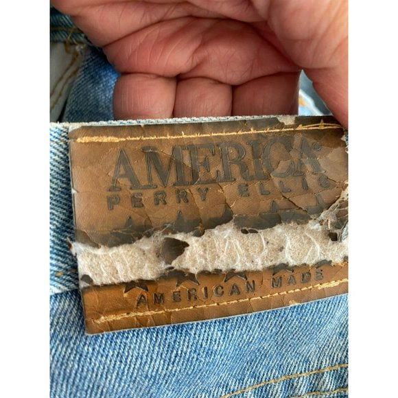 Vintage Perry Ellis America Mens Light Blue Cotton5-Pocket Jeans Size 35X32 - Picture 3 of 10